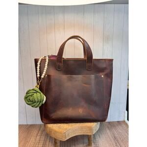 Crochet Green Flower Bag Charm Crochet Pearl Succulent Plant Pearl Wristlet